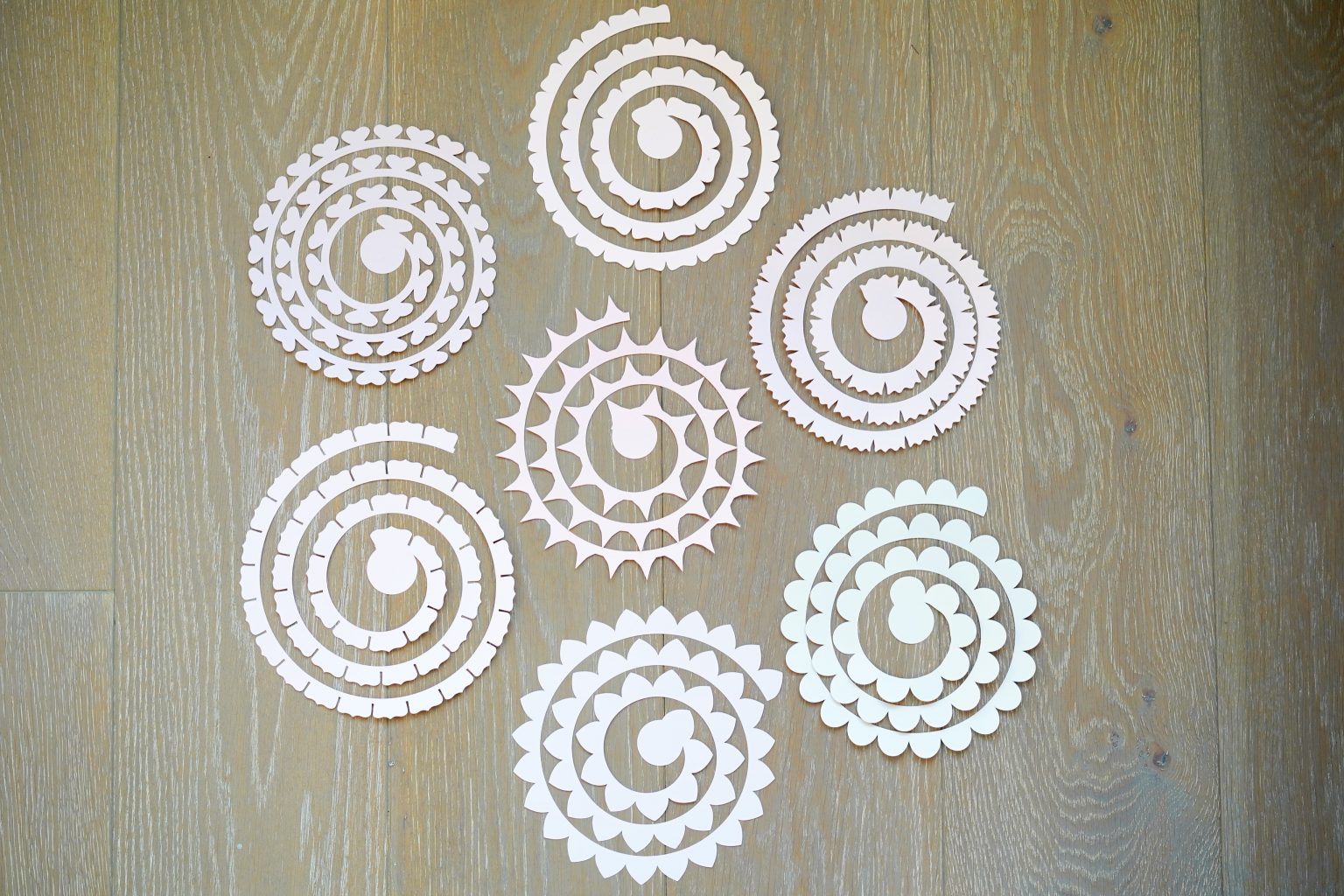 Spiral Paper Flower - 14 Free Templates