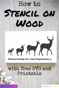 How to Stencil on Wood without Bleeding