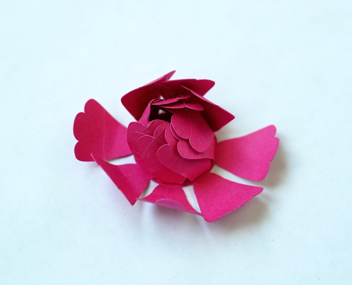 Free Paper Peonies Template