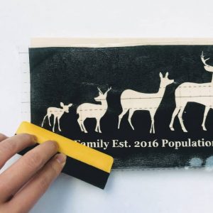 How to Stencil on Wood without Bleeding