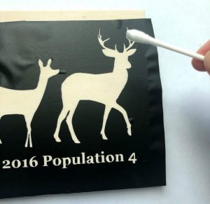 How to Stencil on Wood without Bleeding