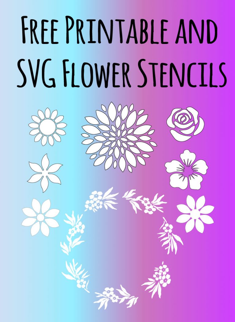 Free Printable Flower Stencil Designs And Templates