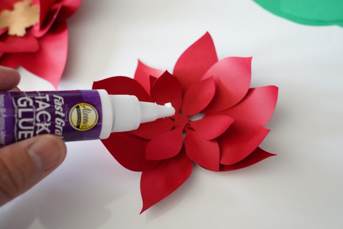 Paper Poinsettia with Free Templates